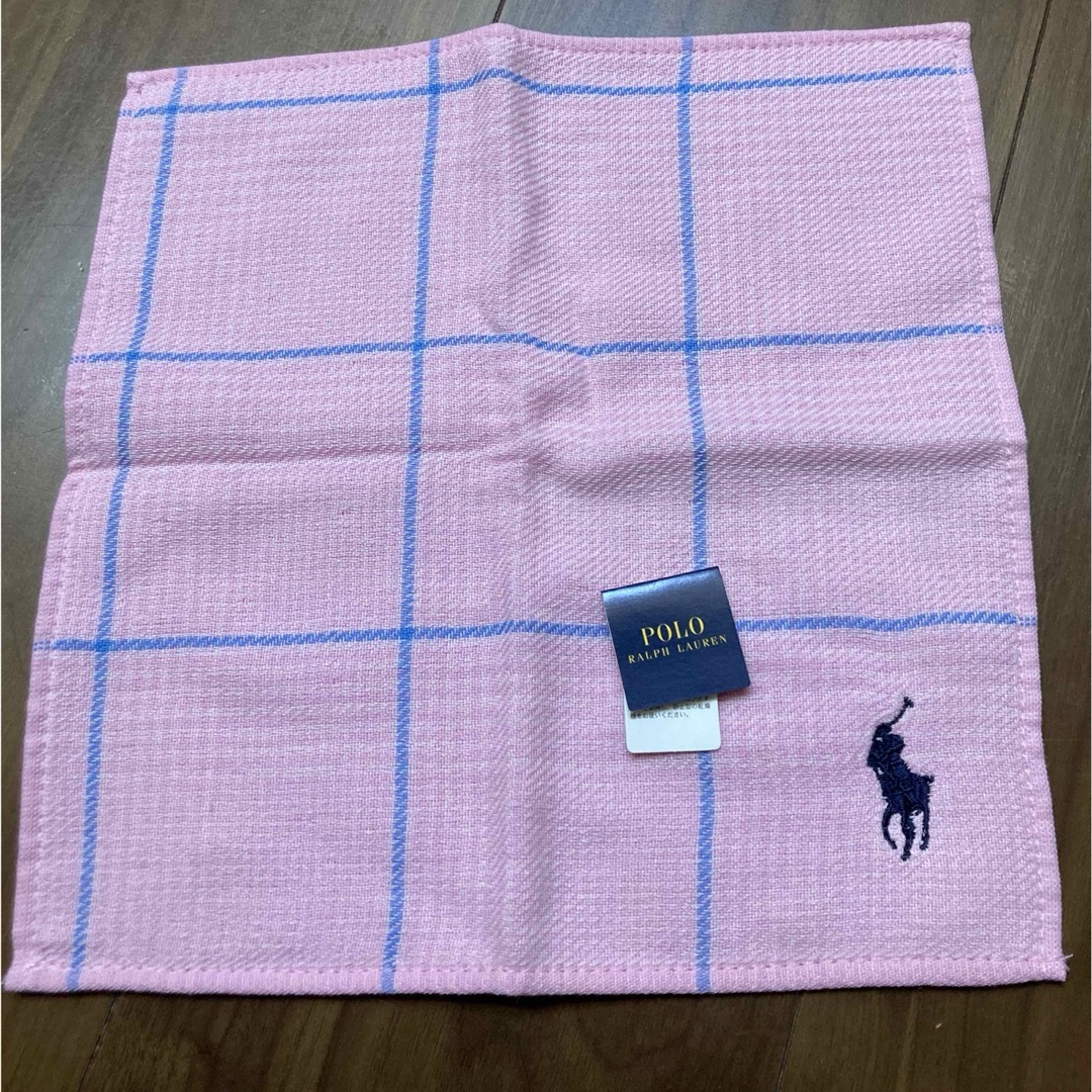 POLO RALPH LAUREN(ポロラルフローレン)の週末限定お値下げ　⑦POLO RALPH LAURENタオルハンカチ レディースのファッション小物(ハンカチ)の商品写真