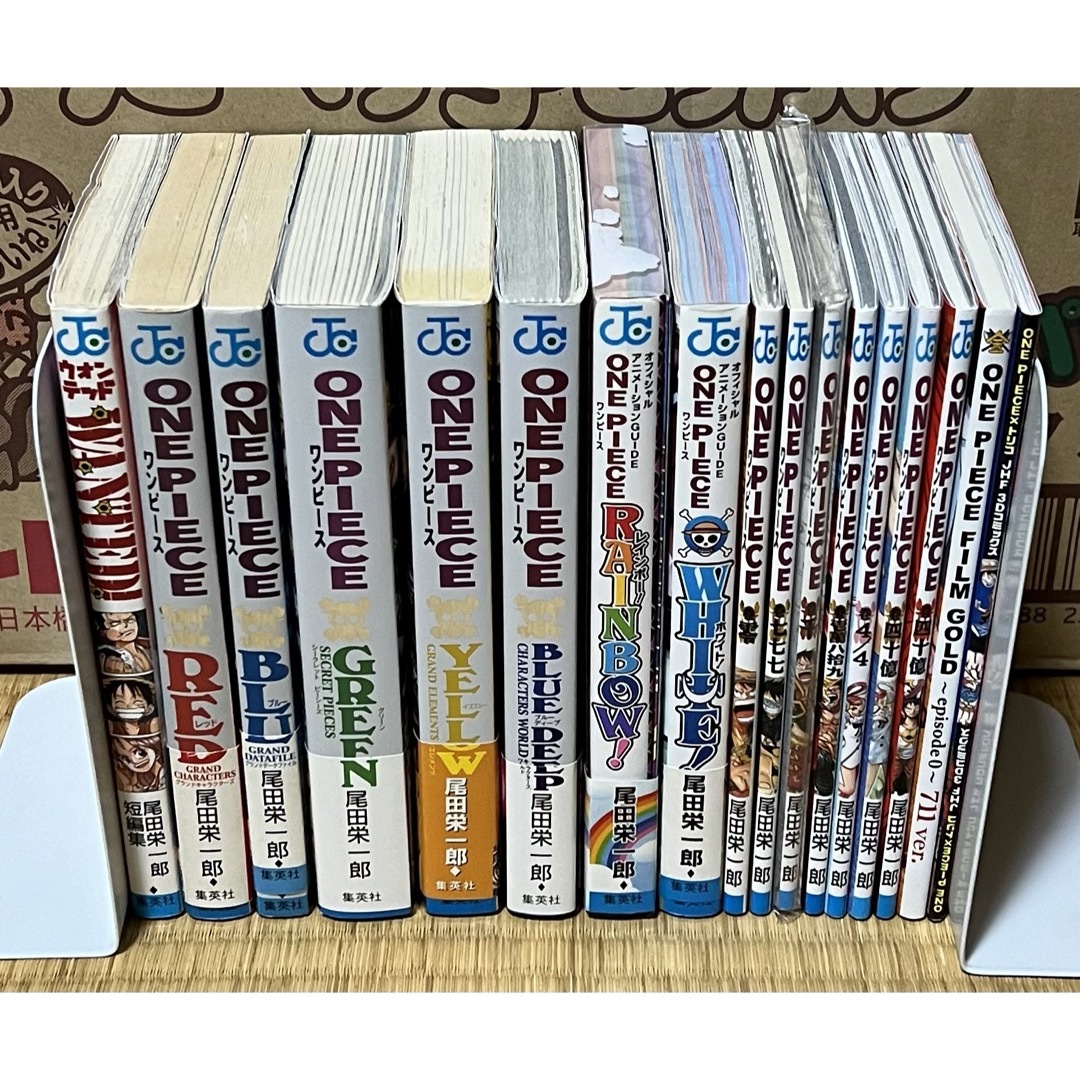 【2.3日限定セール】【全巻初版帯付】ONE PIECE全107巻＋関連本17冊 エンタメ/ホビーの漫画(全巻セット)の商品写真