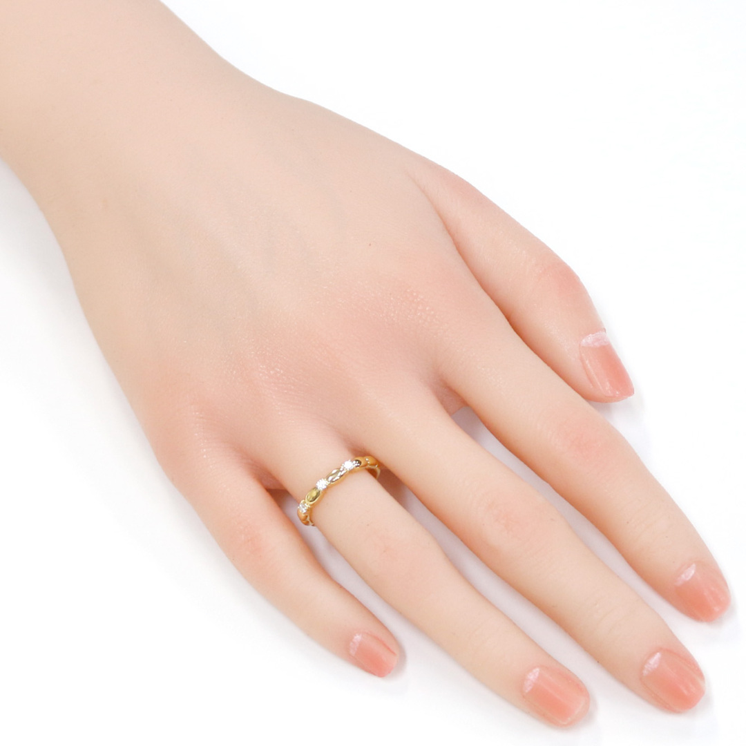 MIKIMOTO(ミキモト)のミキモト リング 指輪 10号 18金 K18イエローゴールド ダイヤモンド レディース MIKIMOTO 中古 レディースのアクセサリー(リング(指輪))の商品写真