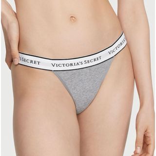 ヴィクトリアズシークレット(Victoria's Secret)の新品 Victoria's Secret   ロゴ　コットン　タンガーショーツ(ショーツ)