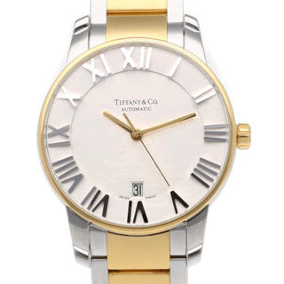 ティファニー(Tiffany & Co.)のティファニー アトラスドーム 腕時計 時計 ステンレススチール Z1800.68.15A21A00A クオーツ メンズ 1年保証 TIFFANY&Co. 中古(腕時計(アナログ))