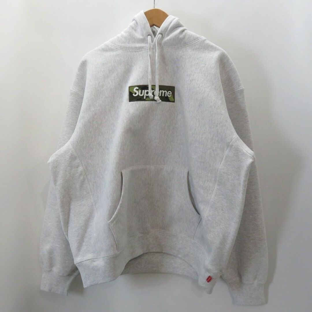 SUPREME 23aw BOXLOGO HOODED SWEATSHIRTGRAYグレー