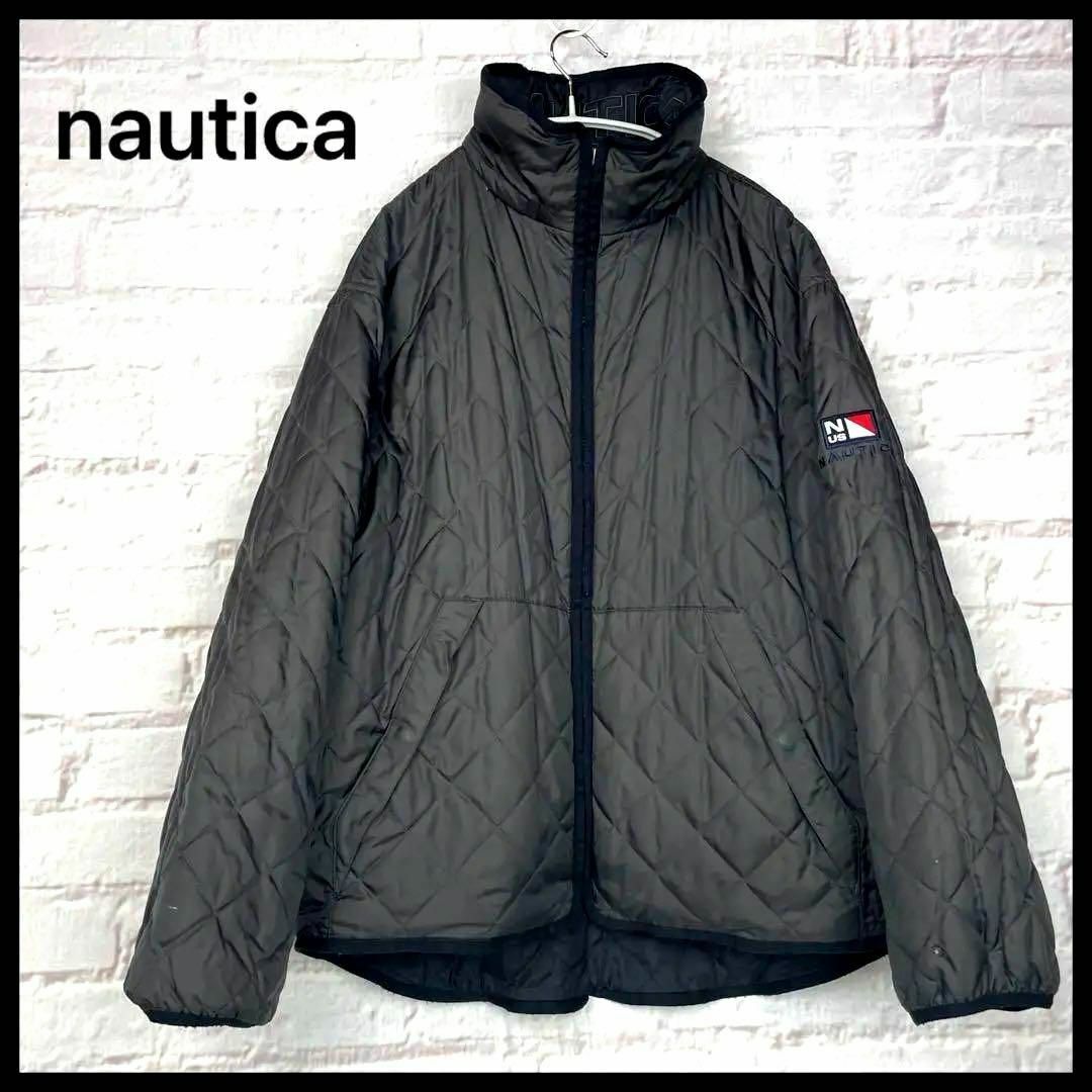 NAUTICA(ノーティカ)のnautica ノーティカ　リバーシブル　ダウンジャケット　中綿　ブラック　M メンズのジャケット/アウター(ブルゾン)の商品写真