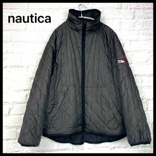 ノーティカ(NAUTICA)のnautica ノーティカ　リバーシブル　ダウンジャケット　中綿　ブラック　M(ブルゾン)