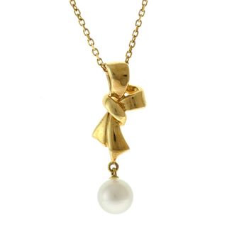 ミキモト(MIKIMOTO)のミキモト ネックレス 18金 K18イエローゴールド パール レディース MIKIMOTO 中古 ミキモト(ネックレス)