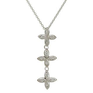 ミキモト(MIKIMOTO)のミキモト ネックレス 18金 K18ホワイトゴールド ダイヤモンド レディース MIKIMOTO 中古 ミキモト(ネックレス)