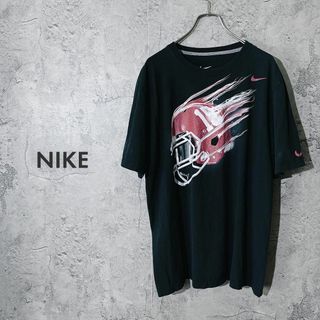 ナイキ(NIKE)の【 US品 ✿】NIKE ナイキ Tシャツ トップス 黒 アメフト ロゴ XL(Tシャツ/カットソー(半袖/袖なし))