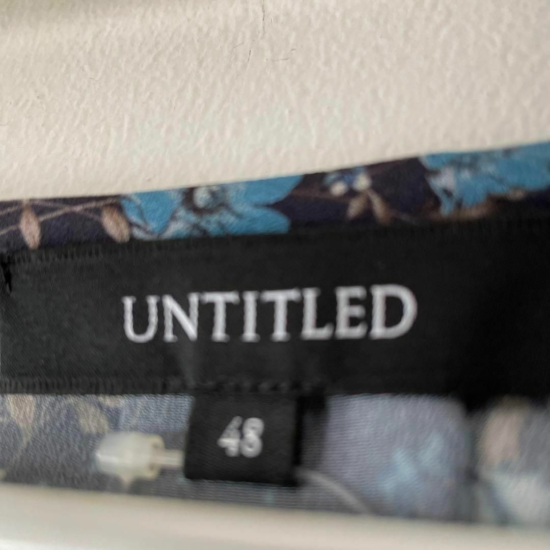 UNTITLED(アンタイトル)のB UNTITLED アンタイトル 花柄 ロング シャツ ワンピース　トップス レディースのワンピース(ロングワンピース/マキシワンピース)の商品写真