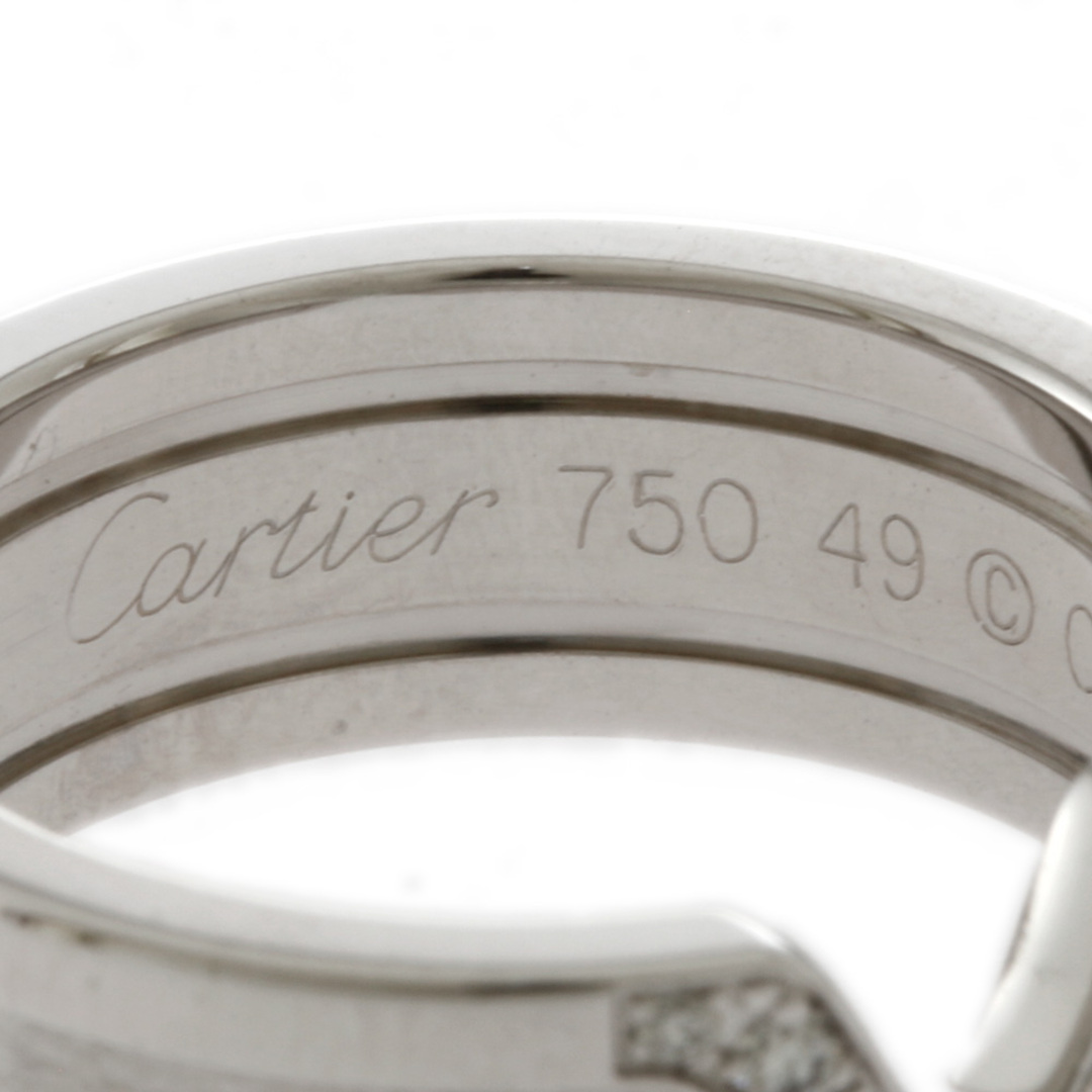 Cartier(カルティエ)のカルティエ C2 ダイヤモンド リング 指輪 9号 18金 K18ホワイトゴールド ダイヤモンド レディース CARTIER 中古 カルティエ レディースのアクセサリー(リング(指輪))の商品写真