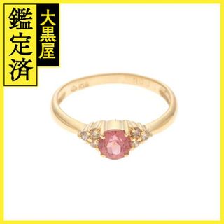 JEWELRY　K18　D0.08ct　ピンクトルマリン　8号【207】(リング(指輪))