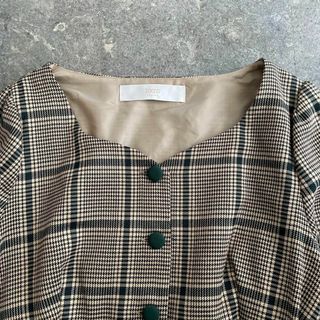 トッコ(tocco)の1 tocco トッコ チェック リボン ワンピース フェミニン デート(ひざ丈ワンピース)