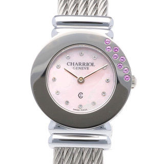 シャリオール(CHARRIOL)のシャリオール サントロペ 腕時計 時計 ステンレススチール 028ST クオーツ レディース 1年保証 CHARRIOL 中古 シャリオール(腕時計)