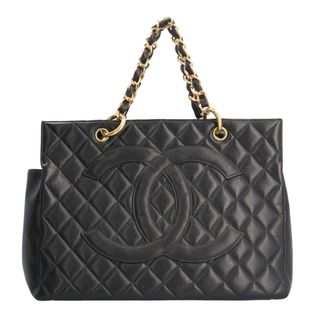 シャネル(CHANEL)のシャネル マトラッセ ハンドバッグ キャビアスキン ブラック レディース CHANEL 中古 シャネル(ハンドバッグ)