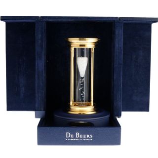 デビアス de beers 砂時計 ダイヤモンド 日本限定 2000個 レア オブジェ メタル ユニセックス 中古 デビアス de beers 砂時計 日本限定 2000個 レア(彫刻/オブジェ)