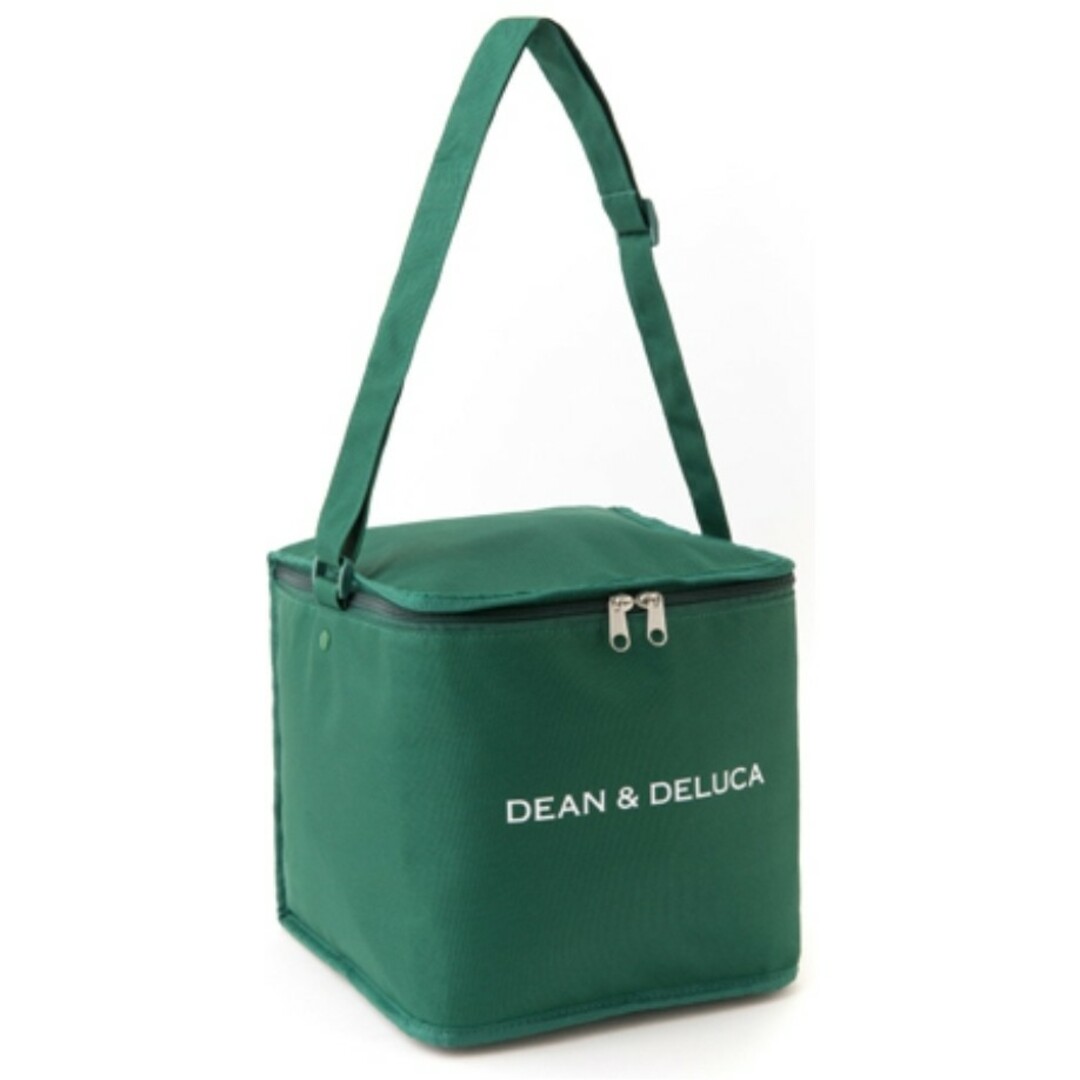 DEAN & DELUCA(ディーンアンドデルーカ)のDEAN＆DELUCA  保冷バッグ　Lサイズ+保冷剤 2点セット　グリーン インテリア/住まい/日用品のキッチン/食器(弁当用品)の商品写真