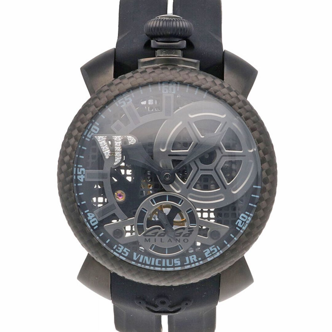 GaGa MILANO(ガガミラノ)のガガ・ミラノ マニュアーレ48 腕時計 時計 ステンレススチール 5516.VJ.01 手巻き メンズ 1年保証 Gaga Milano  中古 メンズの時計(腕時計(アナログ))の商品写真