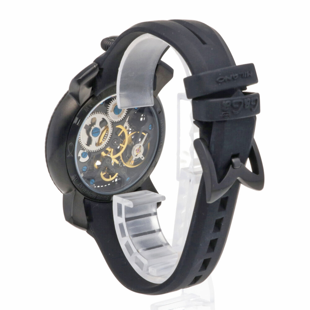 GaGa MILANO(ガガミラノ)のガガ・ミラノ マニュアーレ48 腕時計 時計 ステンレススチール 5516.VJ.01 手巻き メンズ 1年保証 Gaga Milano  中古 メンズの時計(腕時計(アナログ))の商品写真