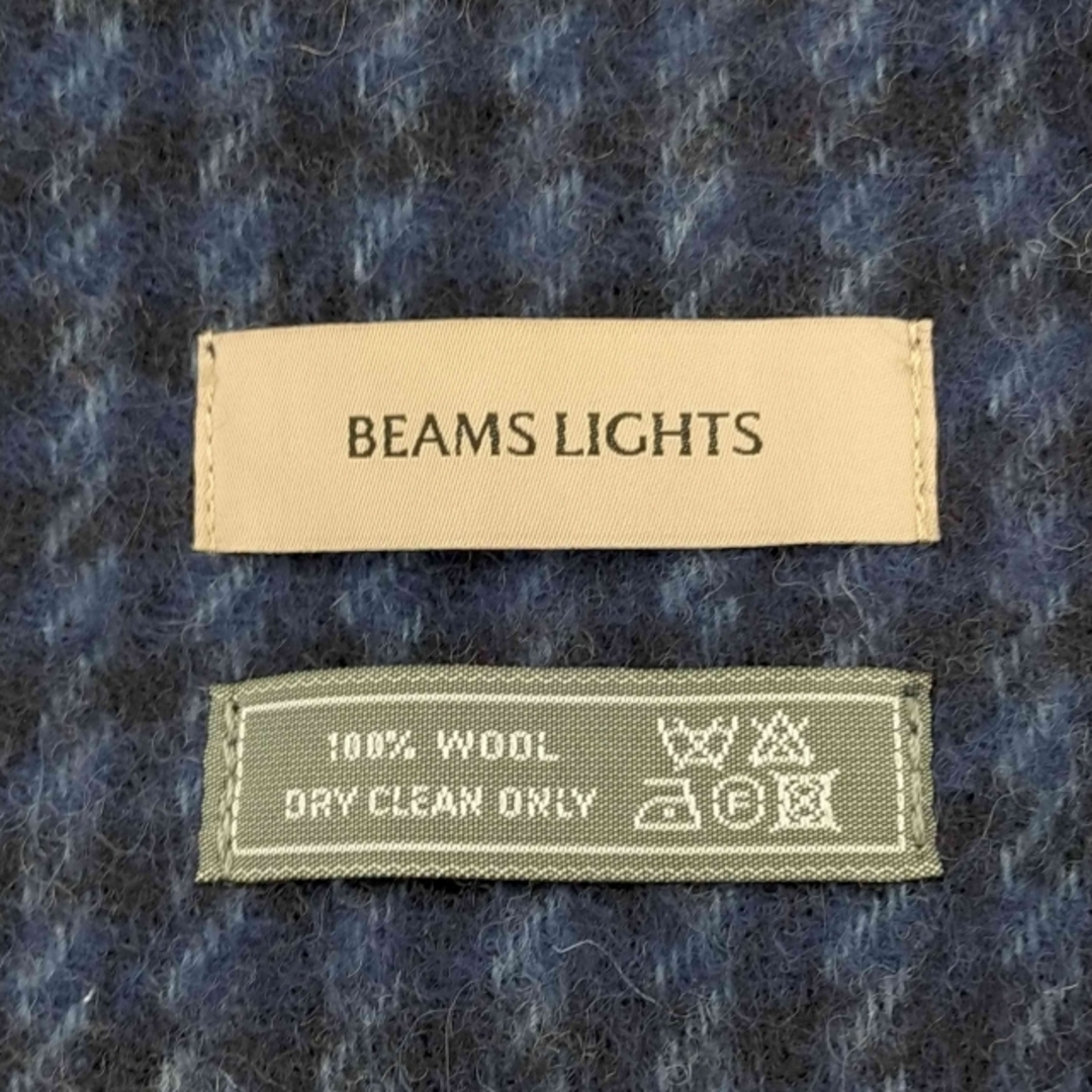 BEAMS LIGHTS(ビームスライツ)のBEAMS Lights(ビームスライツ) ウールチェックマフラー  メンズ メンズのファッション小物(マフラー)の商品写真