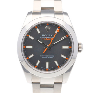 ロレックス(ROLEX)のロレックス ミルガウス オイスターパーペチュアル 腕時計 時計 ステンレススチール 116400 自動巻き メンズ 1年保証 ROLEX  中古(腕時計(アナログ))