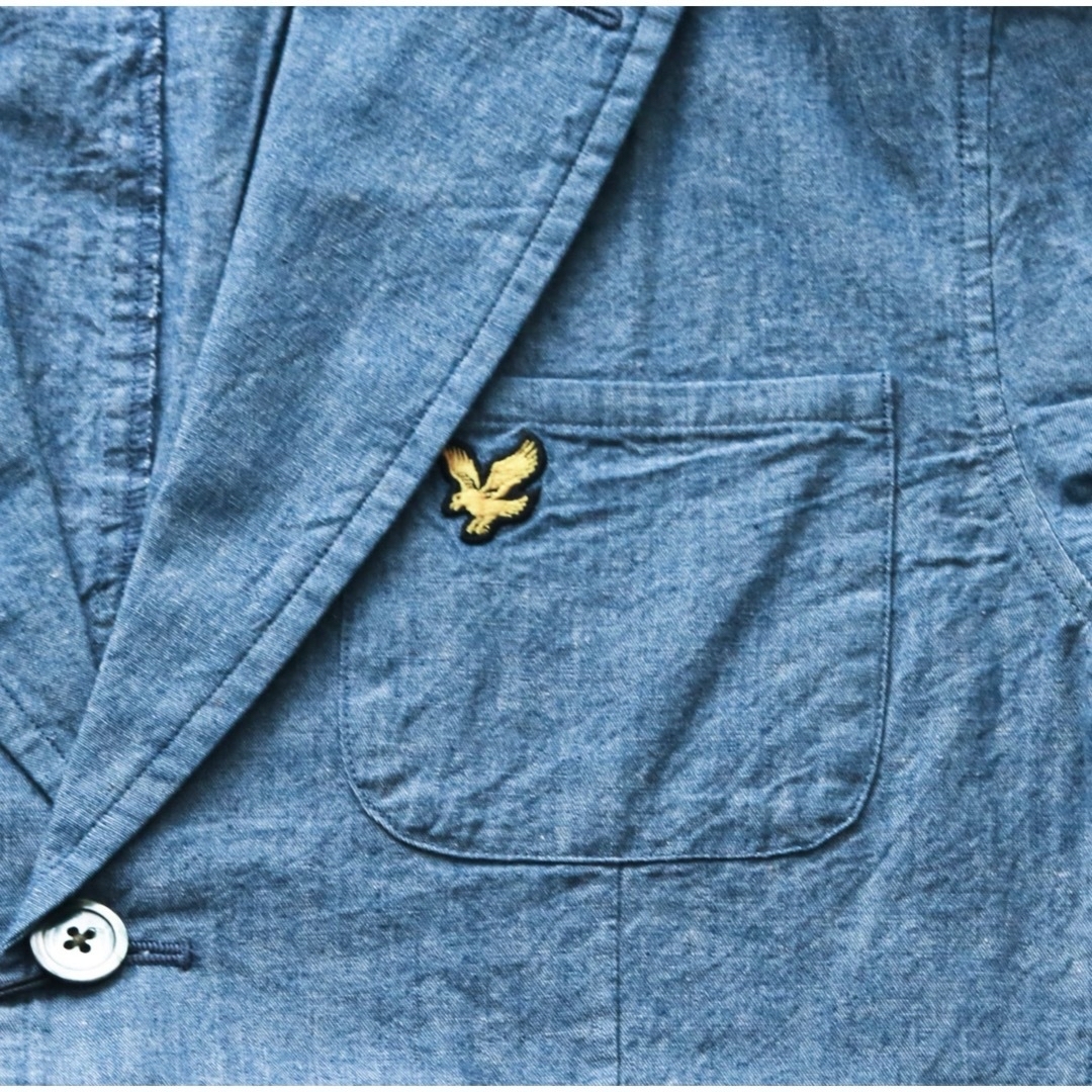 LYLE&SCOTT(ライルアンドスコット)の《LYLE&SCOTT》新品 軽量 ストーンバイオ加工 ダンガリージャケット M メンズのジャケット/アウター(テーラードジャケット)の商品写真