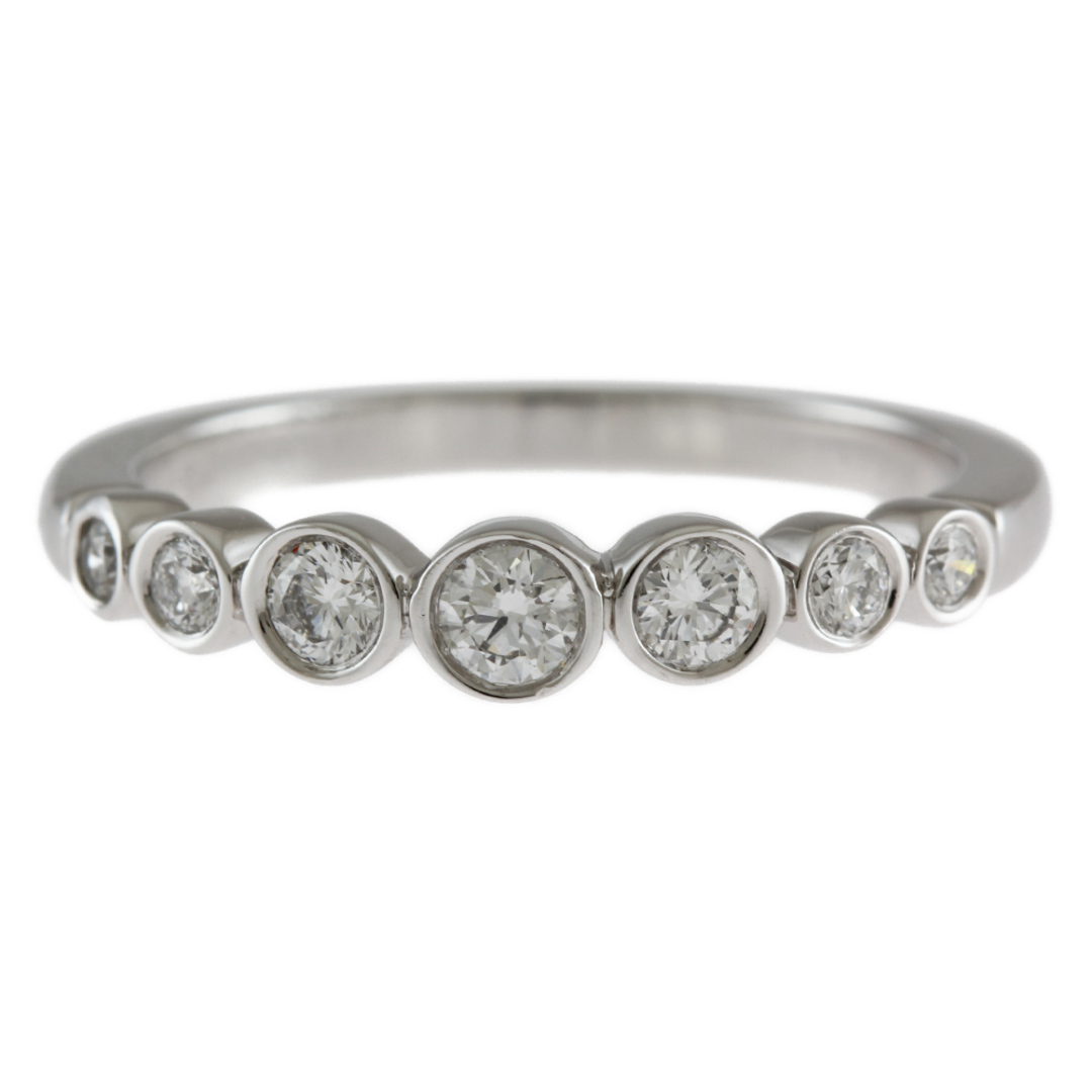 Tiffany & Co.(ティファニー)のティファニー ジャズ グラジュエイテッド リング 指輪 15号 Pt950プラチナ ダイヤモンド ユニセックス TIFFANY&Co.  中古 レディースのアクセサリー(リング(指輪))の商品写真