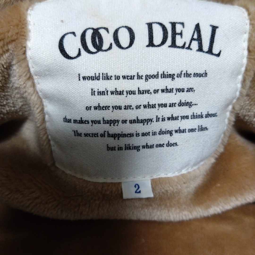 COCO DEAL(ココディール)のCOCODEAL.　リアルファー付モッズコート、M レディースのジャケット/アウター(モッズコート)の商品写真