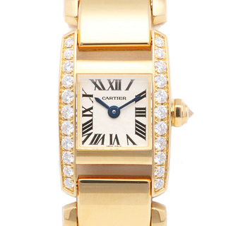 カルティエ(Cartier)のカルティエ タンキッシムSM 腕時計 時計 18金 K18イエローゴールド 2828 クオーツ レディース 1年保証 CARTIER  中古(腕時計)