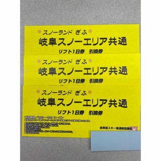 ノルン水上スキー場リフト１日券引換券2枚セット枚数2枚