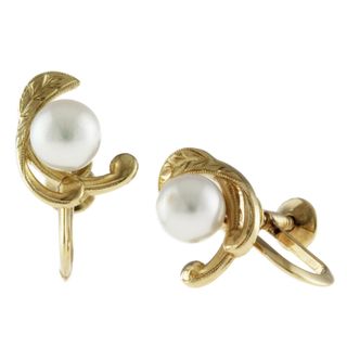 ミキモト(MIKIMOTO)のミキモト イヤリング K14イエローゴールド パール レディース MIKIMOTO  中古(イヤリング)