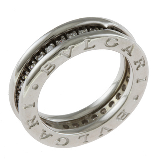 ブルガリ(BVLGARI)のブルガリ B-zero.1 ビーゼロワン フルダイヤモンド リング 指輪 7.5号 18金 K18ホワイトゴールド ダイヤモンド レディース BVLGARI  中古(リング(指輪))