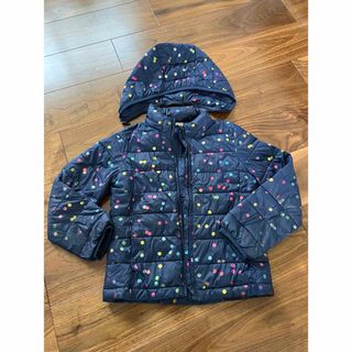 ギャップキッズ(GAP Kids)のGAP kids ネイビー　ドット　ダウン風ジャケット　130(ジャケット/上着)