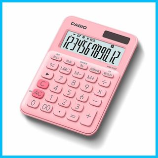 【色:ペールピンク】カシオ カラフル電卓 ペールピンク 12桁 ミニジャストタイ(OA機器)