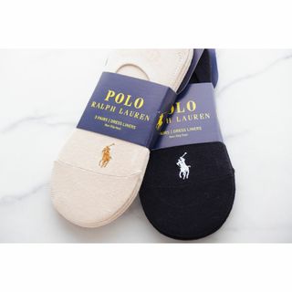 ポロラルフローレン(POLO RALPH LAUREN)のPOLOラルフローレン【レディース／3足×2セット】フットカバー合計6足【新品】(ソックス)