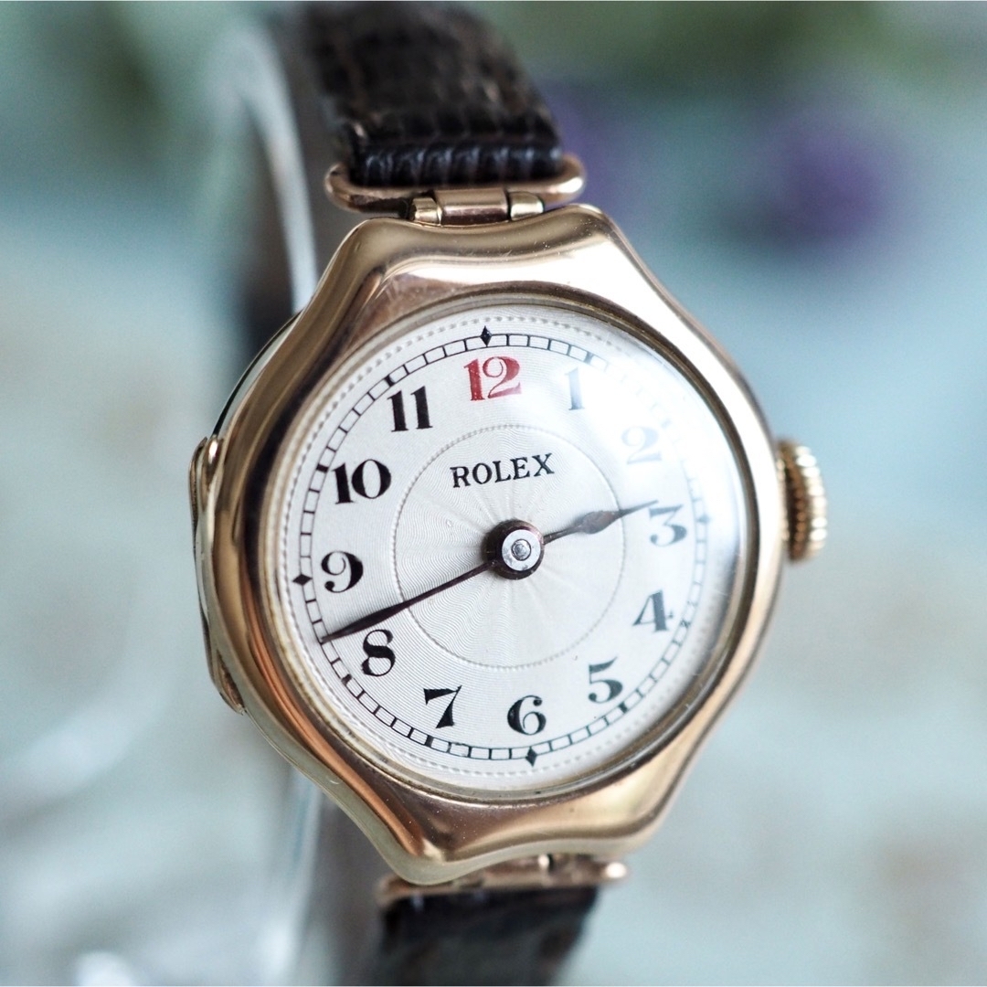 ROLEX(ロレックス)のOH済・美品 ロレックス 9金無垢 30年代 アンティーク時計 希少✨オメガ レディースのファッション小物(腕時計)の商品写真