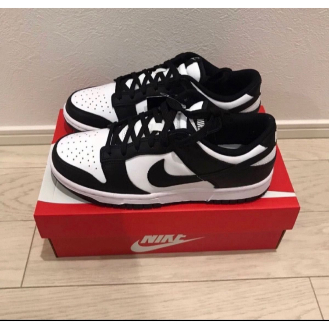 スニーカーNike GS Dunk Low Retro "White/Black"