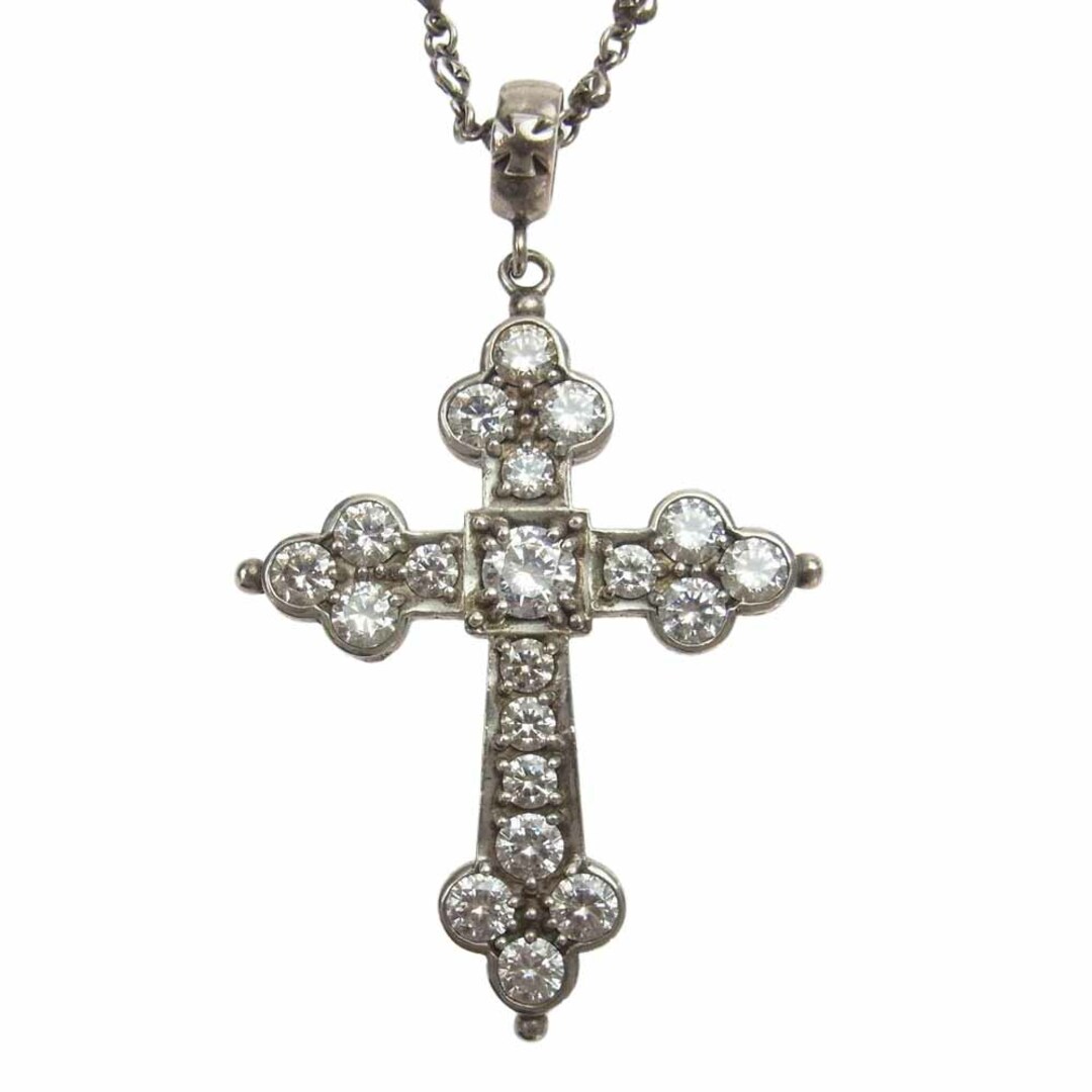 約495cmトップLoree Rodkin ローリーロドキン ネックレス 販売証明書付 GIANT GOTHIC CROSS ジャイアント ゴシック クロス ペンダント トップ TINY HEART CROSS LINK CHAIN タイニー ハート クロス リンク チェーン シルバー系