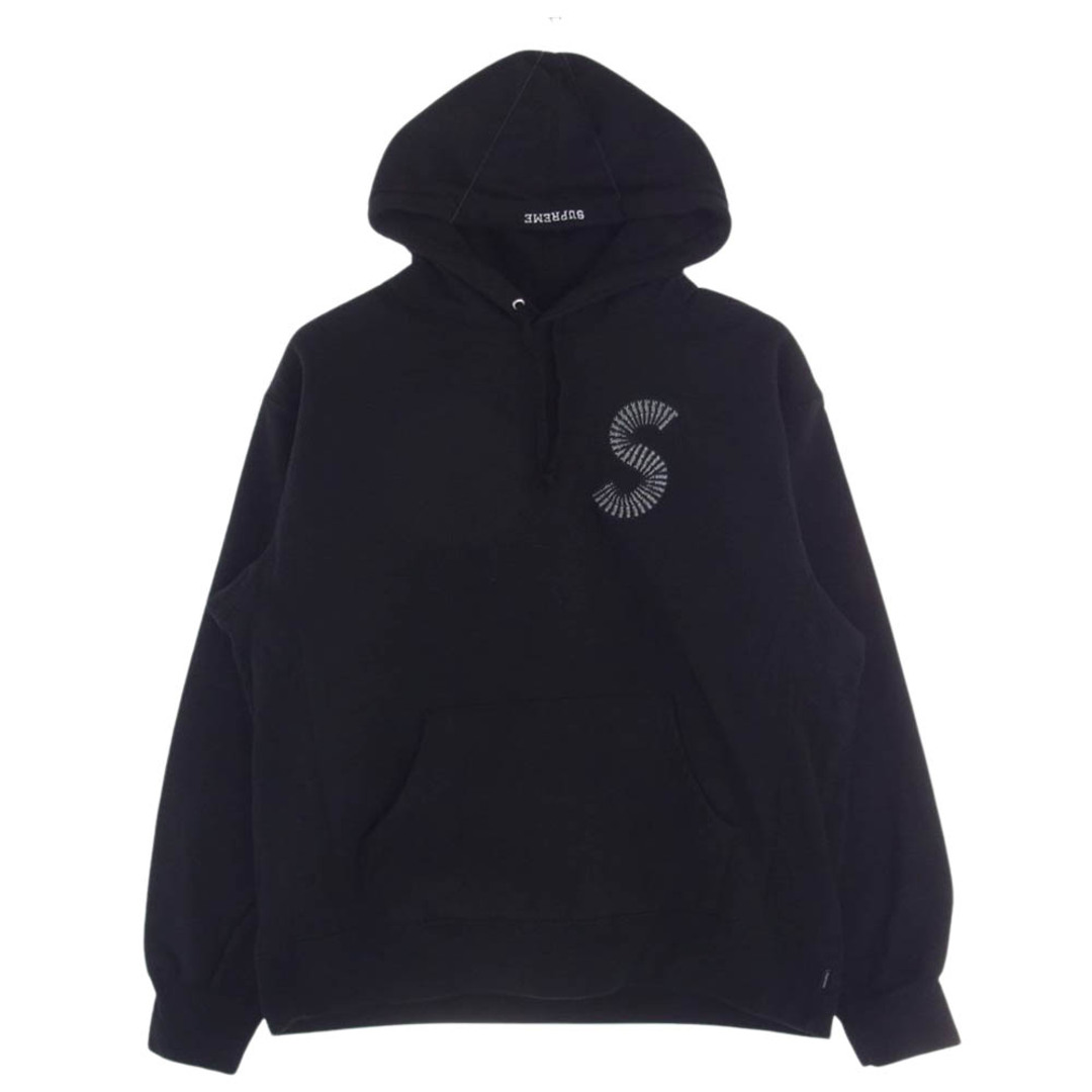 L肩幅Supreme シュプリーム パーカー 20AW S Logo Hooded Sweatshirt Sロゴ 刺繍 フーデッド スウェット シャツ パーカー ブラック系 L