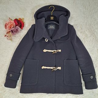 マカフィー(MACPHEE)の【美品】MACPHEE マカフィー ダッフルコート ショート 黒 38(ダッフルコート)