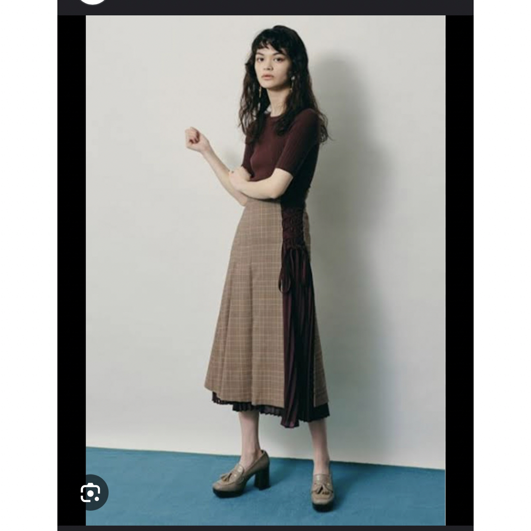 Lily Brown(リリーブラウン)のチェック柄プリーツスカート　リリーブラウン レディースのスカート(ロングスカート)の商品写真