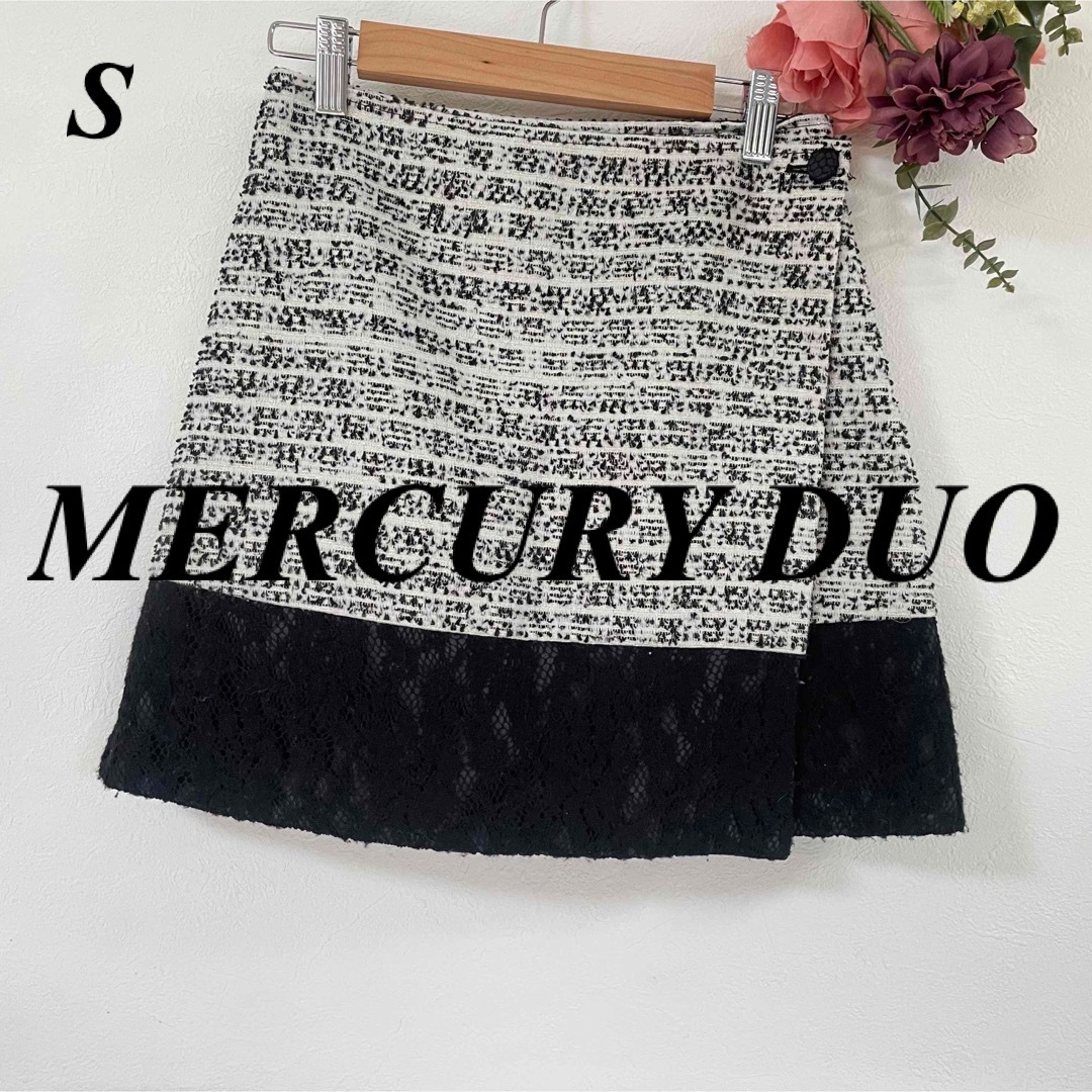 MERCURYDUO(マーキュリーデュオ)のMERCURY DUO マーキュリーデュオ ツイードミニスカート レディースのスカート(ミニスカート)の商品写真