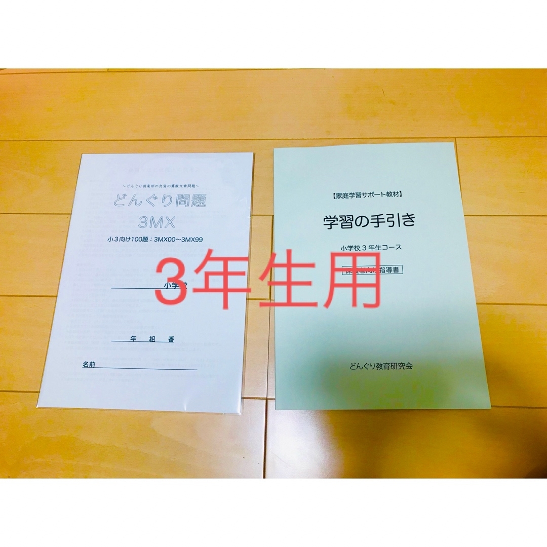 どんぐり問題　3年生用「問題100問」と「学習の手引き」 エンタメ/ホビーの本(語学/参考書)の商品写真