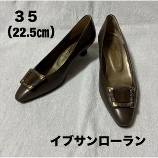 Yves Saint Laurent - イヴ・サンローラン パンプス スウェード ...