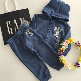 ベビーギャップ(babyGAP)の新品♡baby gap♡ベビーギャップ♡パーカー♡ミッキー♡セットアップ/ザラ/(Tシャツ/カットソー)