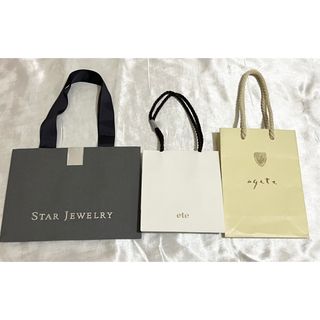 アガット(agete)のagate アガット eteエテ STARJEWELRY スタージュエリー 紙袋(ショップ袋)