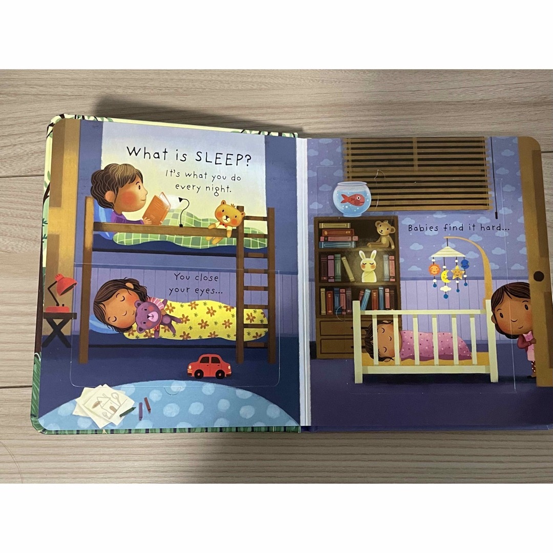 英語絵本　仕掛け絵本　usborne what is sleep エンタメ/ホビーの本(洋書)の商品写真