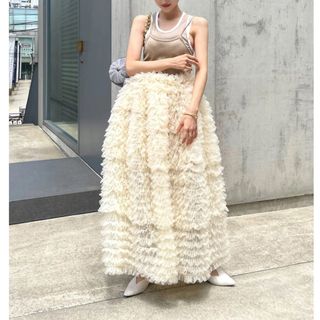 DARLENE SHUSHU SKIRT ivory(ロングスカート)