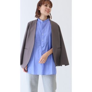 スピックアンドスパン(Spick & Span)のSpick and Span ガーメントダイコットンシルクシャツ(シャツ/ブラウス(長袖/七分))