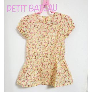 プチバトー(PETIT BATEAU)の【86】プチバトー　花柄　半袖　ワンピース(ワンピース)