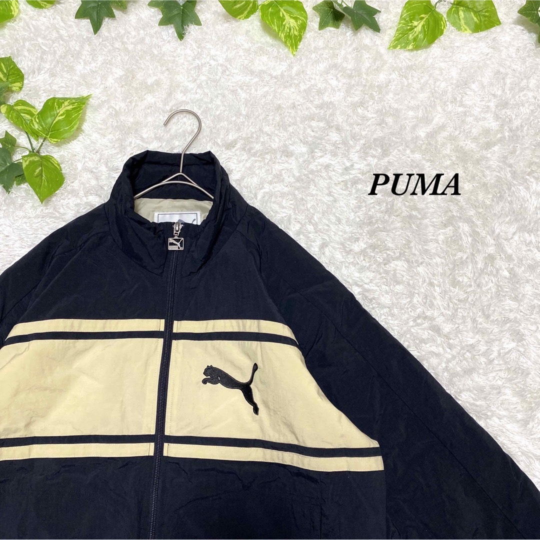 PUMA プーマ　ジャージ　ジャケット　ブルゾン　古着　デザイン　お洒落 メンズのトップス(ジャージ)の商品写真