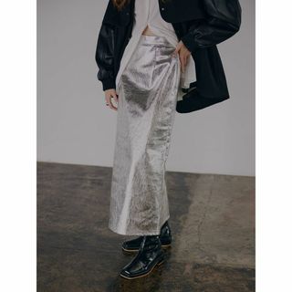 アメリヴィンテージ(Ameri VINTAGE)のAmeri UND CRACKED METALLIC TIGHT SKIRT(ロングスカート)